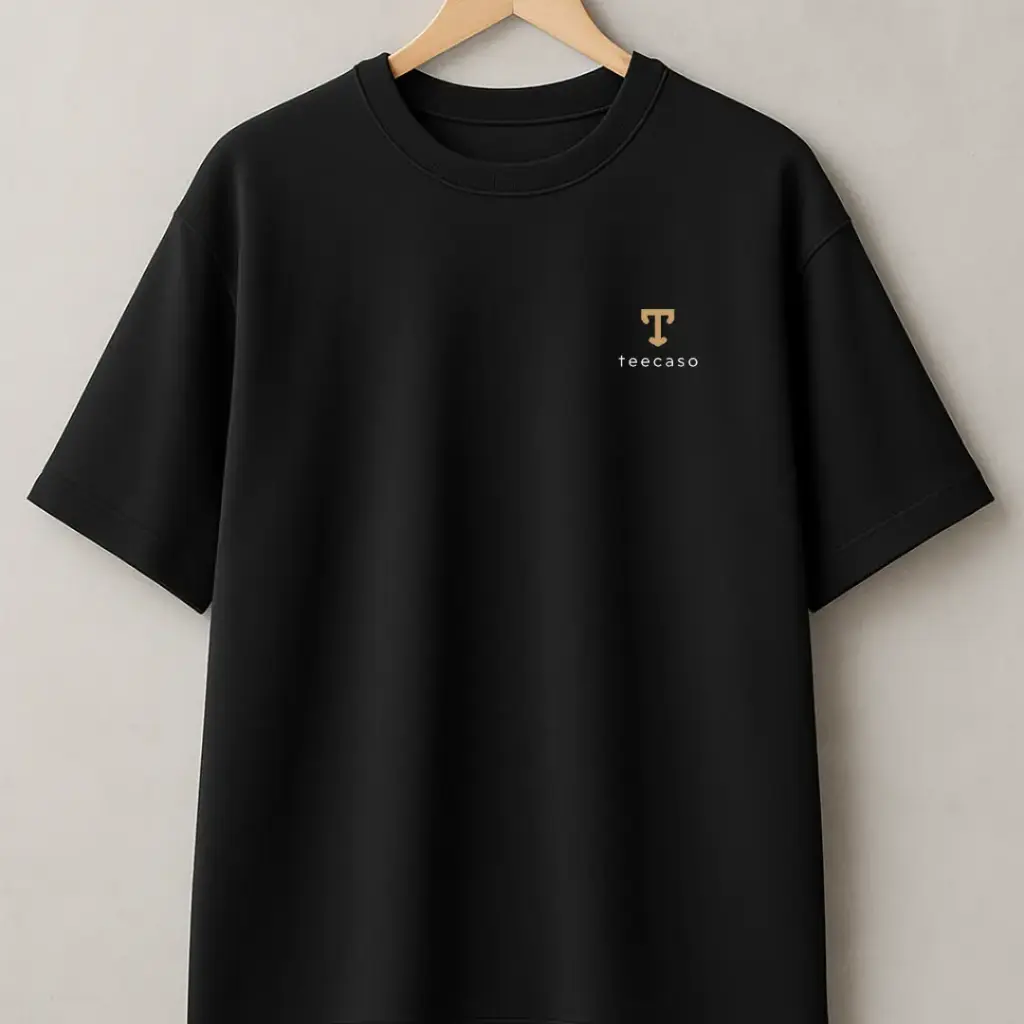 Teecaso Oversized Premium Cotton T-Shirt: Plain