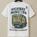 Highway Monsters Printed - 100% Cotton Essentials Tee