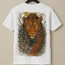 Lion Printed 100% Cotton White Tee