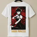 Anime Printed White Tee 100% Cotton