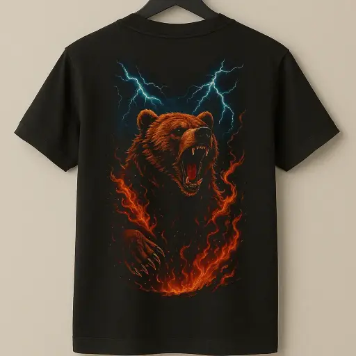Bear Printed 100% Cotton Essentials