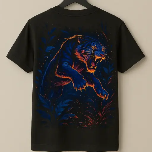 Lion Printed - 100% Cotton Essentials Tee