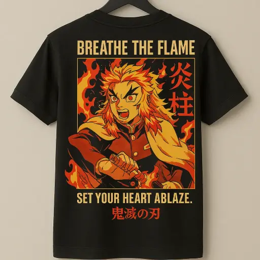 Breath the Flame Anime 100% Cotton Tshirt's