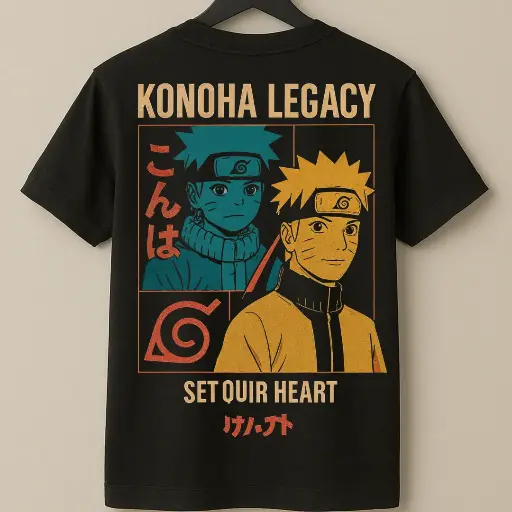 Naruto Printed - 100% Cotton Essentials Tee