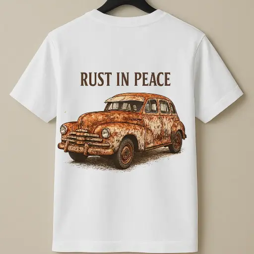 Rest in Peace Printed 100% Cotton Tshirt