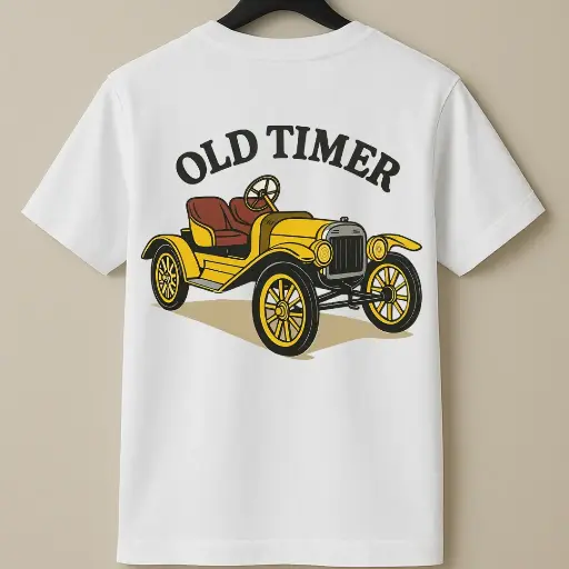 Old Timer Printed 100% Cotton Essentials Tee 