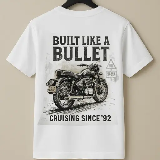 Built like a bullet printed - 100% Cotton Essentials Tee