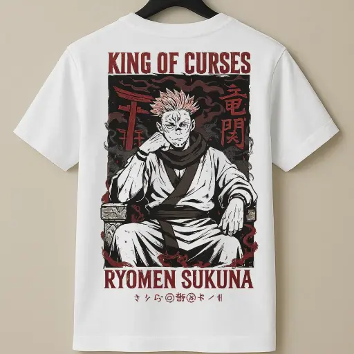 Sukuna Manga Printed Anime - 100% Cotton Tee
